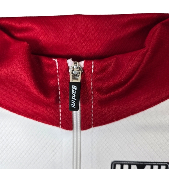 Brunello Di Montalcino SMS Men’s White-Red Biker/Cycling Top - Picture 6 of 12